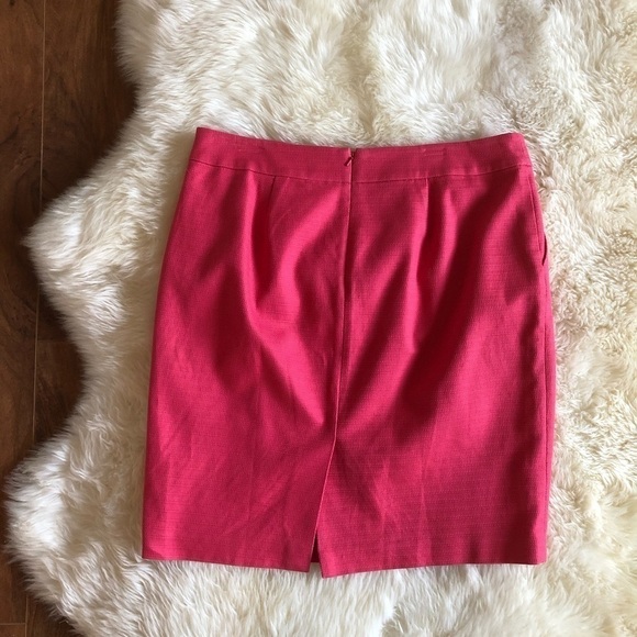 Banana Republic Pink Woven Textured Pencil Skirt - Picture 4 of 6